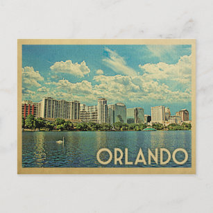 Orlando Briefkaart Florida Vintage Travel
