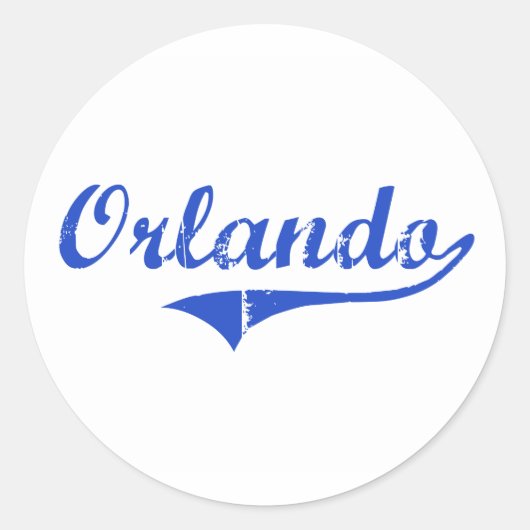 Orlando City Classic Ronde Sticker (Voorkant)