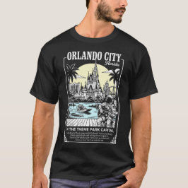 Orlando City Florida In de themaparkhoofdstad T-shirt