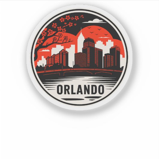 Orlando City Florida Verenigde Staten Sticker (Voorkant)