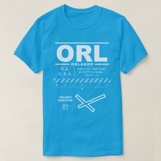 Orlando Executive Airport ORL T-shirt (Design voorkant)