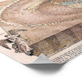 Orlando Ferguson Platte Aarde Kaart Poster (Hoek)