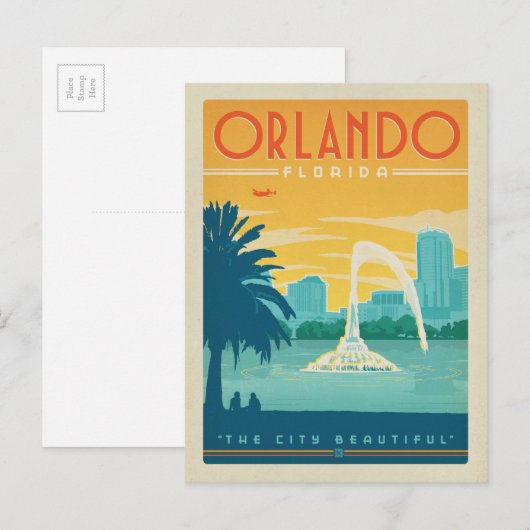Orlando, FL Briefkaart (Voorkant / Achterkant)