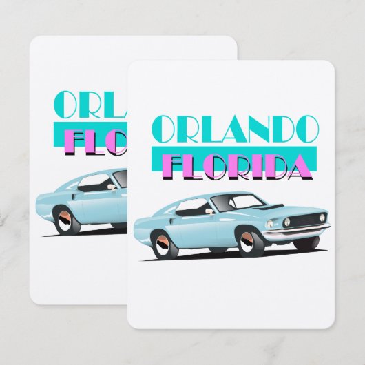 Orlando Florida 80s poster (Voorkant / Achterkant)
