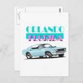 Orlando Florida 80s poster Briefkaart (Voorkant / Achterkant)