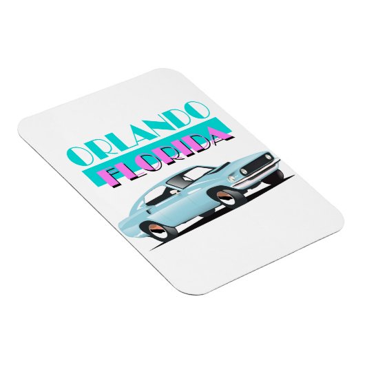 Orlando Florida 80s poster Magneet (Rechterzijde)