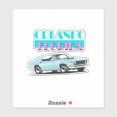 Orlando Florida 80s poster Sticker (Vel)