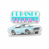 Orlando Florida 80s poster Sticker (Voorkant)