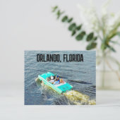 ORLANDO. FLORIDA AMPHICAR BOOT TAXI BRIEFKAARTEN (Staand voorkant)