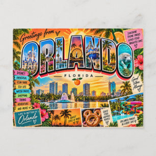 Orlando Florida Ansichtkaart Briefkaart