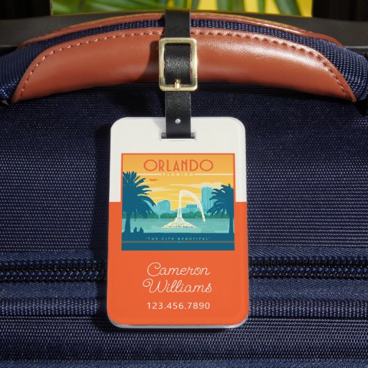 Orlando Florida Bagagelabel (Voorkant Insitu 2)