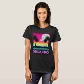 Orlando Florida Beach Retro Vacation T-shirt (Voorkant volledig)