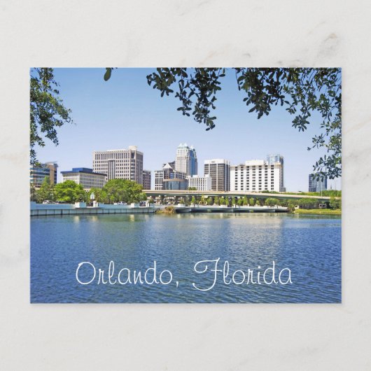 Orlando, Florida bekeken vanuit het Lucerne-meer Briefkaart (Voorkant)