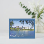 Orlando, Florida bekeken vanuit het Lucernee-meer Briefkaart (Staand voorkant)