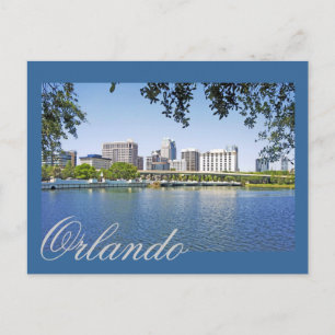 Orlando, Florida bekeken vanuit het Lucernee-meer Briefkaart