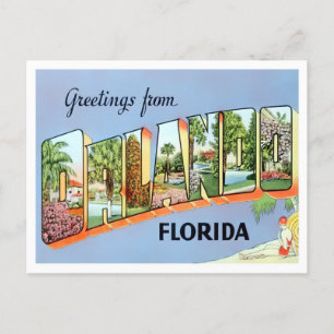 Orlando, Florida  Big Letters Briefkaart