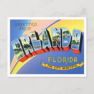 Orlando, Florida  Big Letters Briefkaart