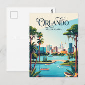 Orlando Florida Briefkaart (Voorkant / Achterkant)