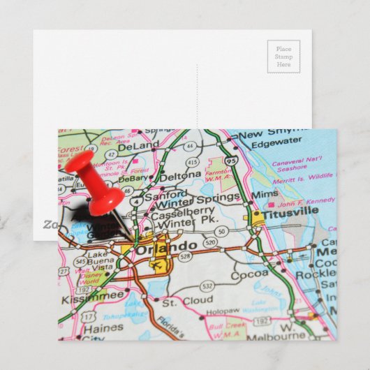 Orlando, Florida Briefkaart (Voorkant / Achterkant)