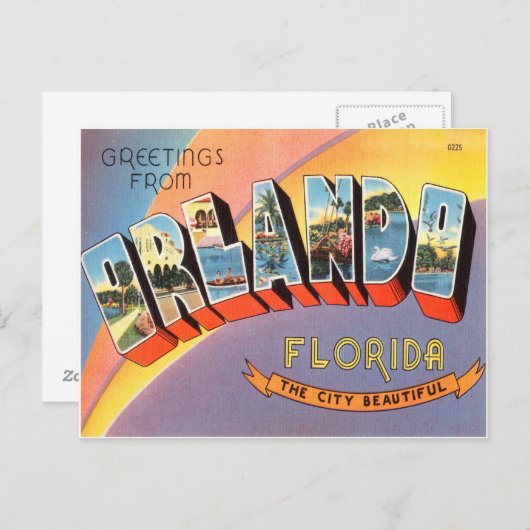 Orlando Florida Briefkaart (Voorkant / Achterkant)