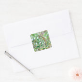 Orlando Florida Cartoon Map Vierkante Sticker (Envelop)