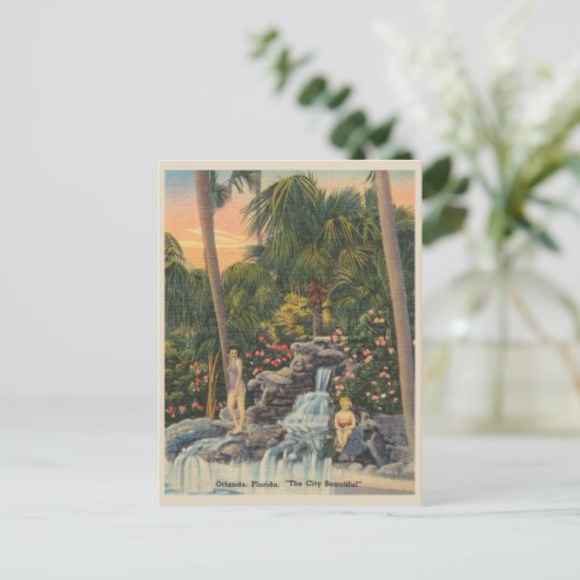  Orlando Florida City Prachtige waterval Briefkaart (Staand voorkant)