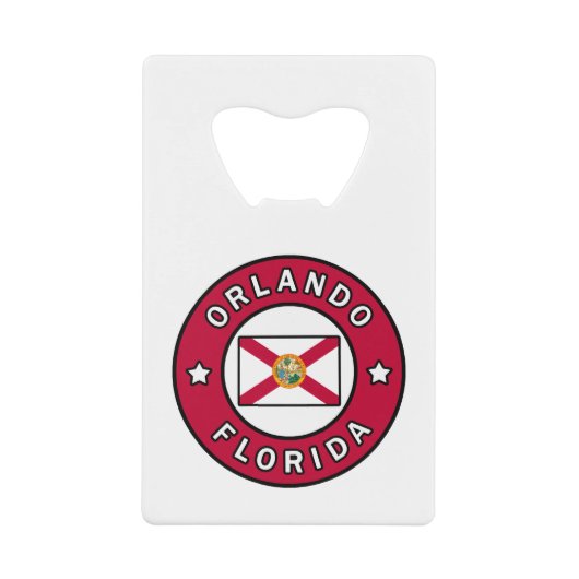 Orlando Florida Creditkaart Flessenopener (Voorkant)