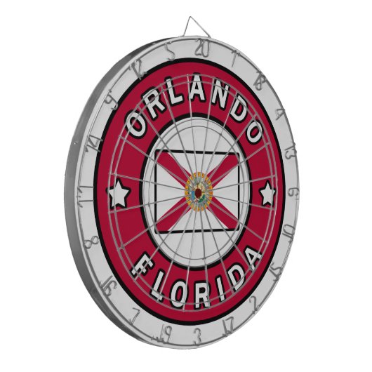 Orlando Florida Dartbord (Voorkant Links)