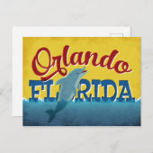 Orlando Florida Dolphin Retro Fun Briefkaart (Voorkant / Achterkant)
