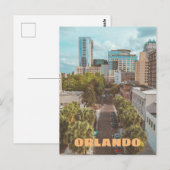 Orlando, Florida downtown foto met naam Briefkaart (Voorkant / Achterkant)