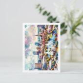 Orlando Florida Famous Travel waterverf Briefkaart (Staand voorkant)