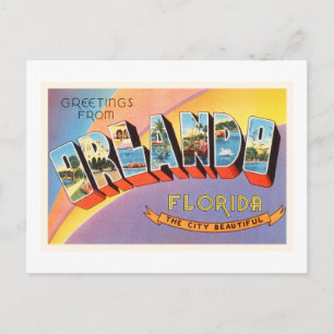 Orlando Florida FL Old Vintage Travel Souvenir Briefkaart