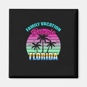Orlando Florida Gezinsvakantie Retro Zonsondergang Magneet