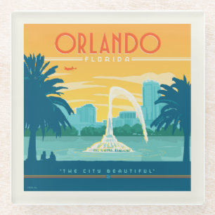 Orlando Florida Glazen Onderzetter