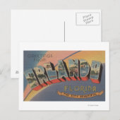 Orlando, Florida - Grote Letter Scenes 2 Briefkaart (Voorkant / Achterkant)