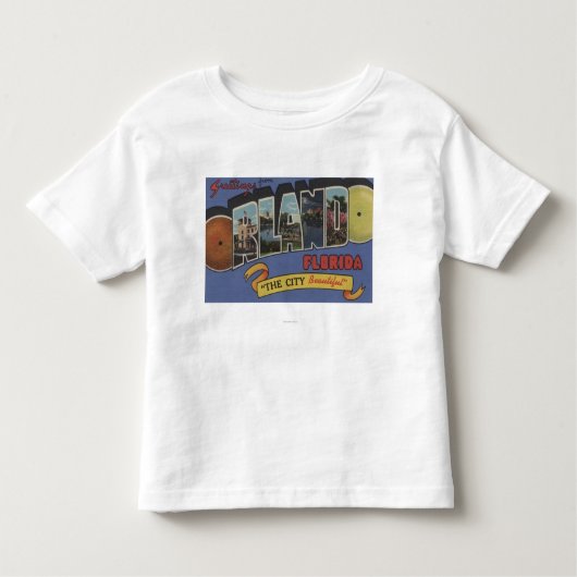Orlando, Florida - Grote letterscènes Kinder Shirts (Voorkant)