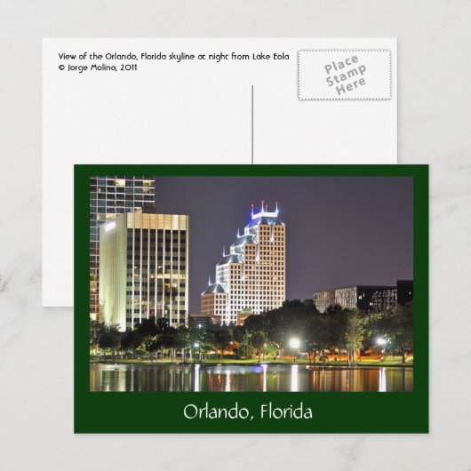 Orlando, Florida, het toeristencentrum van de were Briefkaart (Voorkant / Achterkant)