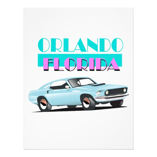 Orlando Florida jaren 80 poster (Voorkant)