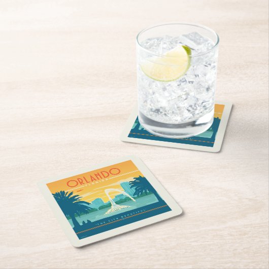 Orlando Florida Kartonnen Onderzetters (Insitu)