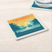 Orlando Florida Kartonnen Onderzetters (Schuin)