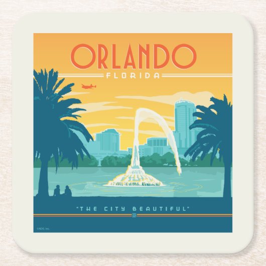 Orlando Florida Kartonnen Onderzetters (Voorkant)