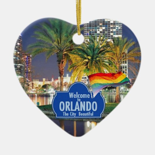 Orlando FLORIDA Keramisch Ornament (Voorkant)