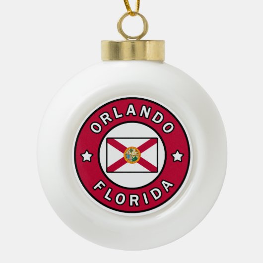 Orlando Florida Keramische Bal Ornament (Voorkant)