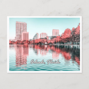 ORLANDO FLORIDA - LAKE EOLA BRIEFKAART