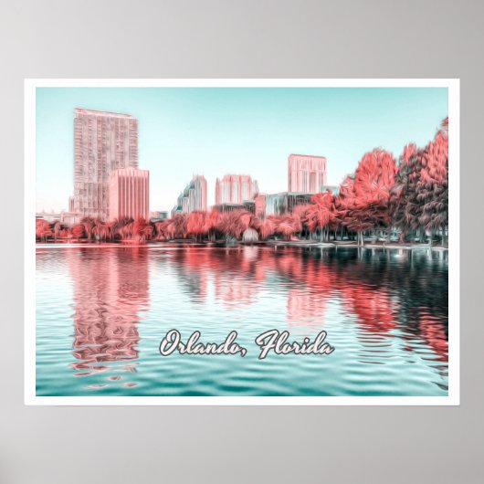 ORLANDO FLORIDA - LAKE EOLA POSTER (Voorkant)