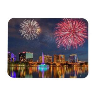 Orlando Florida Lake Eola Vuurwerk & Fontein Magneet