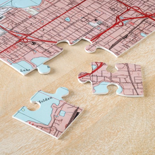 Orlando Florida Map (1995) Legpuzzel (Zijkant)