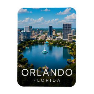 Orlando Florida Meer Skyline Vakantiebestemming Magneet