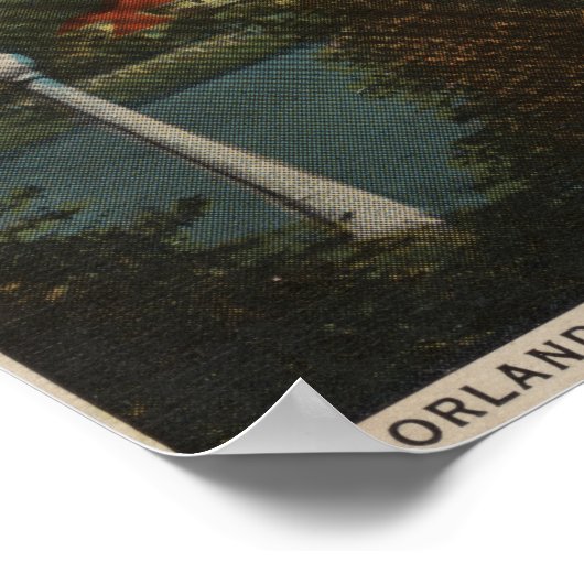 Orlando, Florida - Moonlit Uitzicht van Cherokee Poster (Hoek)