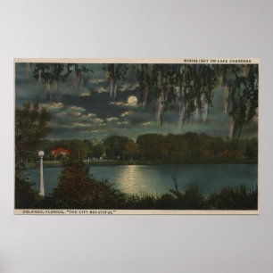 Orlando, Florida - Moonlit Uitzicht van Cherokee Poster